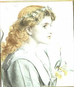 1902年5月（彩色铅笔）（4个中的一个） 作者 安东尼·弗雷德里克·奥古斯都·桑迪斯