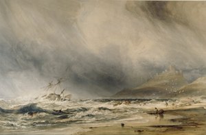 班布罗夫城堡，1852年 作者 安东尼·范迪克·科普利·菲尔丁