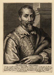 Portrait of Frans Snyders, Flemish painter of animals, hunting scenes, market scenes and still lifes
