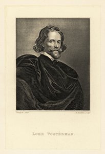 巴洛克雕刻师老卢卡斯·沃斯特曼 (Lucas Vorsterman) 的肖像 作者 安东尼·范（继）戴克
