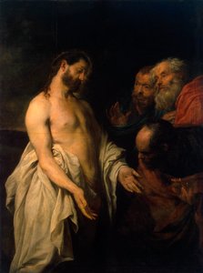 1625-1626年，基督出现在他的门徒身上。 作者 安东尼·范·戴克
