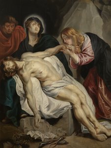 荷兰语: Bewening van Christus 哀悼死去的基督 作者 安东尼·范·戴克