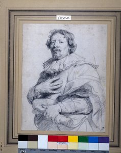Gaspard de Crayer (black chalk on white paper) 作者 安东尼·范·戴克