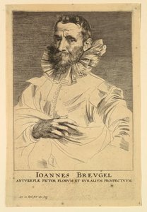 老扬-勃鲁盖尔肖像，选自《圣像原理》（Icones Principum Virorum 作者 简·布鲁格（Jan Brueghel）