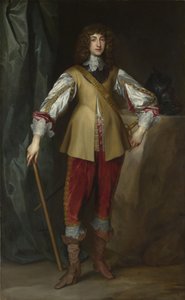 莱茵河畔的鲁珀特王子1619-1682年的肖像，坎伯兰公爵，约1637年 作者 安东尼·范，戴克