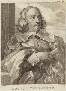 Robert van Voerst的肖像 作者 安东尼·范·戴克