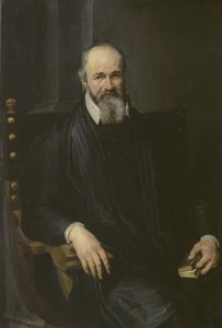 1616-18年，坐在扶手椅上的男人的肖像 作者 安东尼·范·戴克