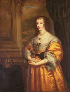 女王Henrietta Maria，c.1633 作者 安东尼·范·戴克