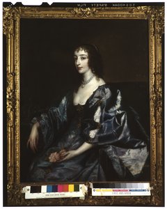 英国女王Henrietta Maria，c.1636-38 作者 安东尼·范·戴克