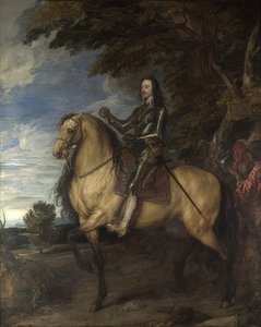 1637-38年左右的查理一世骑马肖像 作者 安东尼·范·戴克