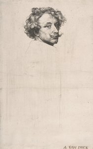 自画像》，出自《图腾》，约1640年。 作者 安东尼·范·戴克