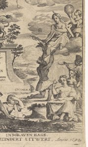 植物学寓言
扉页：西奥多鲁斯-舒恩，《植物的解剖》，1692 年 作者 Meyndert Uytwerf (一)