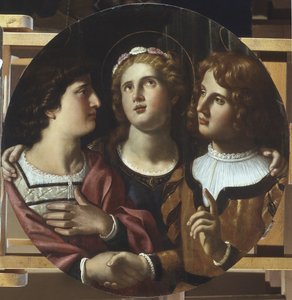 St. Cecilia between St. Tiburtius and Valerianus 作者 格拉米塔葡萄酒