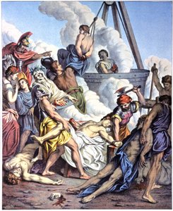 马加比殉难，19 世纪中叶（插图） 作者 Antoine (after) Dieu