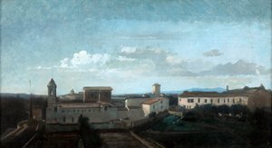 La Trinite des Monts教堂，罗马，19世纪 作者 安托万·奥古斯特·欧内斯特·赫伯特