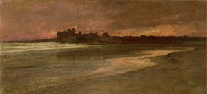 Nettuno，晚上在海滩上 作者 安东尼·奥古斯特·欧内斯特·赫伯特或赫伯特