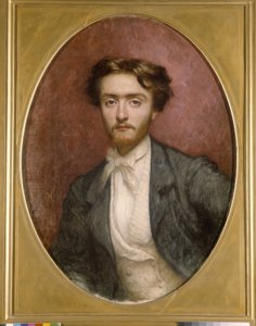 Portrait of Pierre Pastre (oil on canvas) 作者 安东尼·奥古斯特·欧内斯特·赫伯特或赫伯特