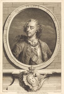 路易十五，法国国王 作者 Antoine Benoist 继 Jakob Christoffel Le Blon 后 Nicholas Blakey