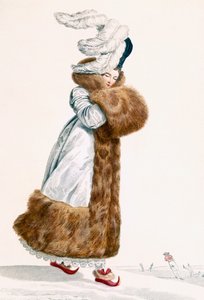 滑冰连衣裙，由Georges Jacques Gatine（1773-1831）雕刻，c.1797 作者 安东尼·查尔斯·贺拉斯·韦尔内