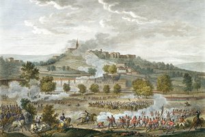 由Jean Duplessi-Bertaux（1747-1819）（aquatint）雕刻的Montebello和Casteggio战役，20 Prairial，8年级（1800年6月9日）