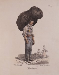 来自&39;The Cries of Paris&39;系列的第11号Collier，由Francois Seraphin Delpech（1778-1825）刻 作者 安东尼·查尔斯·贺拉斯·韦尔内