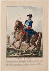 国王的保镖，1756年。 作者 安托万·让·德·费尔