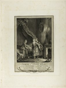 上床睡觉》，选自《六辉煌世纪末期的生理和道德服饰纪念碑》（Monument du Costume Physique et Moral de la fin du Dix-huitième siècle