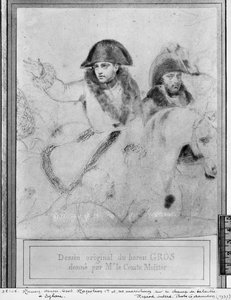拿破仑在Eylau战场上，c.1807-08（纸上皮埃尔） 作者 安东尼·让·格罗斯