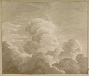 云的研究，1815年。 作者 安托万·洛朗（Antoine Laurent）Castellan