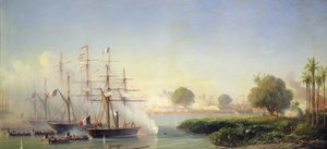 2 月 17 日，海军中将里戈-德-热努瓦（Rigault de Genouilly）攻打西贡城堡