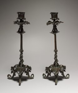 烛台，1800年代 作者 安托万·路易斯·巴里