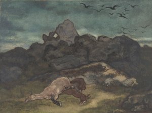 死马，1810-75。 作者 安托万·路易斯·巴里