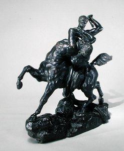 特修斯与半人马Bienor的战斗（青铜）（正视图） 作者 安托万·路易斯·巴里