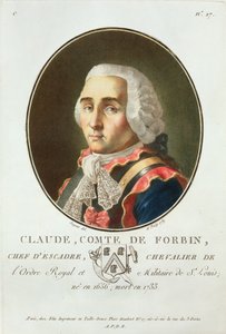Claude（1656-1733）Comte de Forbin，1789年，来自“伟人，杰出女性和法国令人难忘的主题肖像”，刻于1787-92 作者 安托万·路易斯·弗朗索瓦·瑟金特·玛索