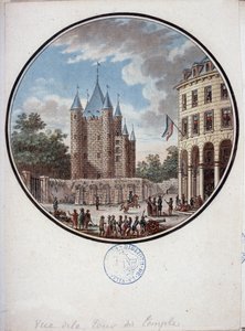 Paris, view of the Temple Tower - in “” Picturesque views of the main buildings of Paris”” by Sergeant 作者 安托万·路易斯·弗朗索瓦·瑟金特·玛索