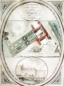 Pantet先生的房子和花园平面图 作者 安托万·玛丽·沙沙德（Antoine Marie Souchard）