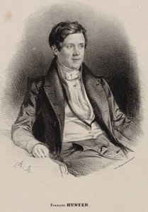 钢琴家和作曲家弗朗兹·汉滕（FranzHünten）的肖像1793-1878年。