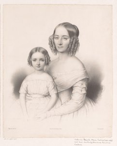 Catharina Petronella Maria Cochius 与女儿的肖像