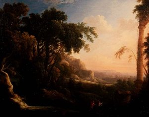 阿卡迪亚风景中的潘和西林克斯 作者 小安东尼·皮埃尔（Antoine Pierre）