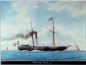 法国海洋的黎明号 水彩画 作者：安托万-鲁（1765-1835） 19世纪 马赛，海洋博物馆