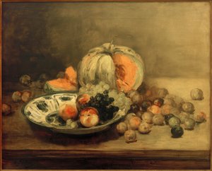 静物安托万-沃隆（1833-1900 年）的作品。布面油画，38 x 46