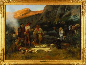 唐吉x德和山羊牧民，1870年 作者 安东·亚历山大·冯·维尔纳