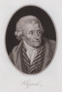 弗里德里希·戈特利布·克洛普斯托克 (Friedrich Gottlieb Klopstock)，德国诗人（版画） 作者 安东·希克尔