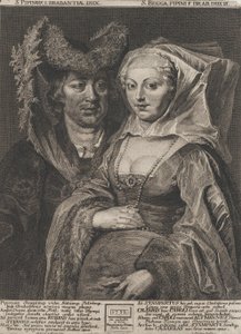 圣佩平一世和他的女儿圣贝加，1732年。 作者 安东·约瑟夫·冯·普雷纳