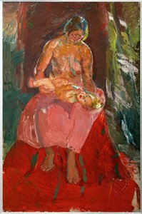 母与子（布面油画）