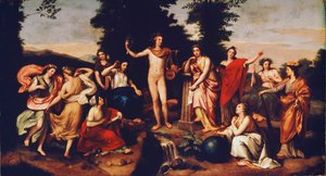 阿波罗和三增光，1750-60 作者 安东·拉斐尔·蒙斯（Anton Raphael Mengs）