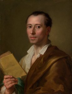 约翰·约阿希姆·温克尔曼（Johann Joachim Winckelmann，1717年–68年），约1777年（布面油画） 作者 安东·拉斐尔·蒙斯（Anton Raphael Mengs）