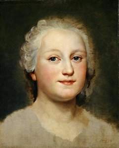 一位女士的肖像研究（铅板上的布面油画） 作者 安东·拉斐尔·蒙斯（Anton Raphael Mengs）
