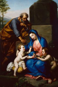 圣家族与施洗者圣约翰的婴儿 作者 安东·拉斐尔·蒙斯（Anton Raphael Mengs）