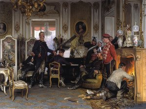 在巴黎前面的舞台区。 1894年